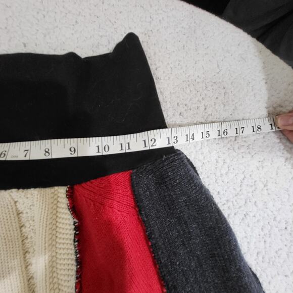 Green 3 one-of-a-kind Holiday UGLY Sweater Skirt Small MADE IN USA - Picture 3 of 6